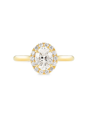 Diamond Dandelion Halo Ring - Boutee