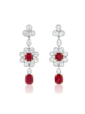 Rare Burmese Ruby Earrings - Boutee