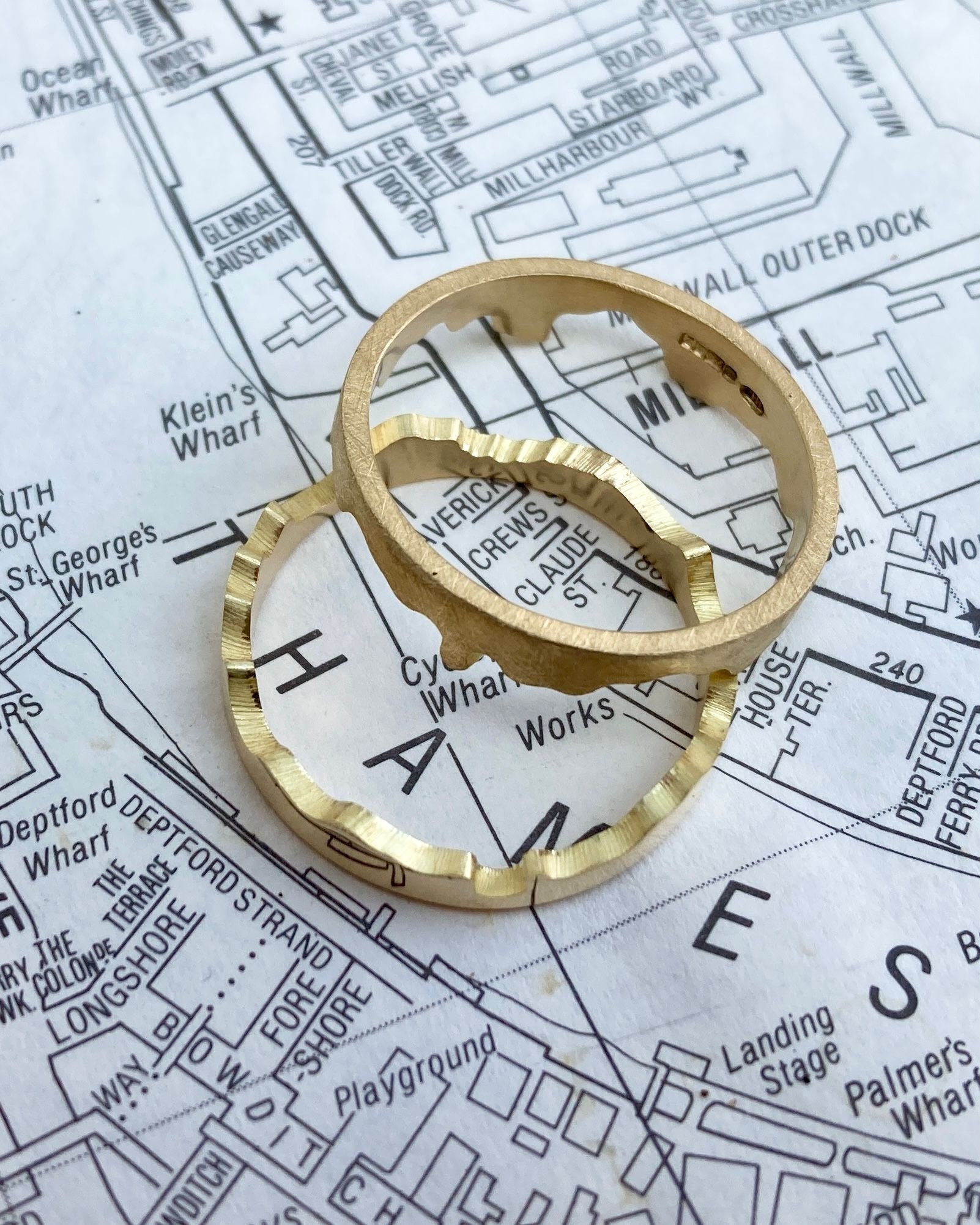 River Thames Custom Gold Ring