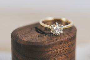 Modern Cluster Engagement Ring - Boutee