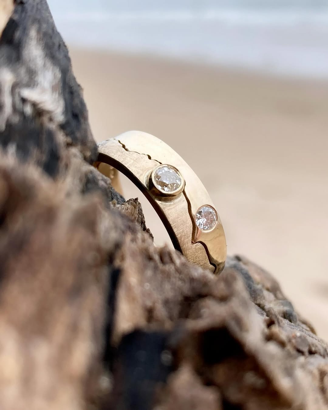 Remodelled Bespoke Diamond Coastline Ring in 18ct Gold