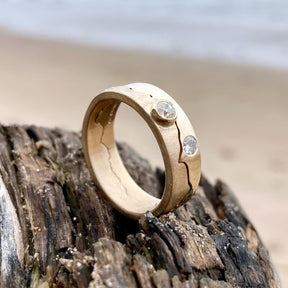 Remodelled Bespoke Diamond Coastline Ring in 18ct Gold