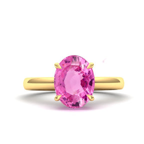 1.5ct 'Natural & Untreated' Vivid Pink Spinel Ring - Boutee