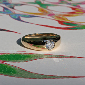 Diamond Bombé Ring
