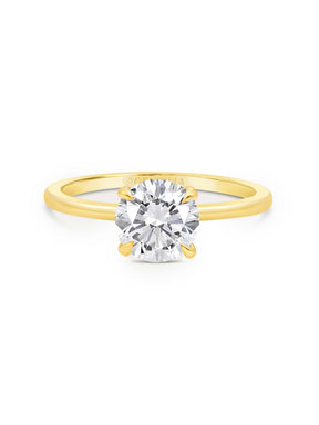 Whisper Thin Diamond Solitaire Ring - Boutee