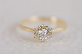 Modern Cluster Engagement Ring - Boutee