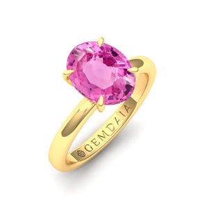 1.5ct 'Natural & Untreated' Vivid Pink Spinel Ring - Boutee