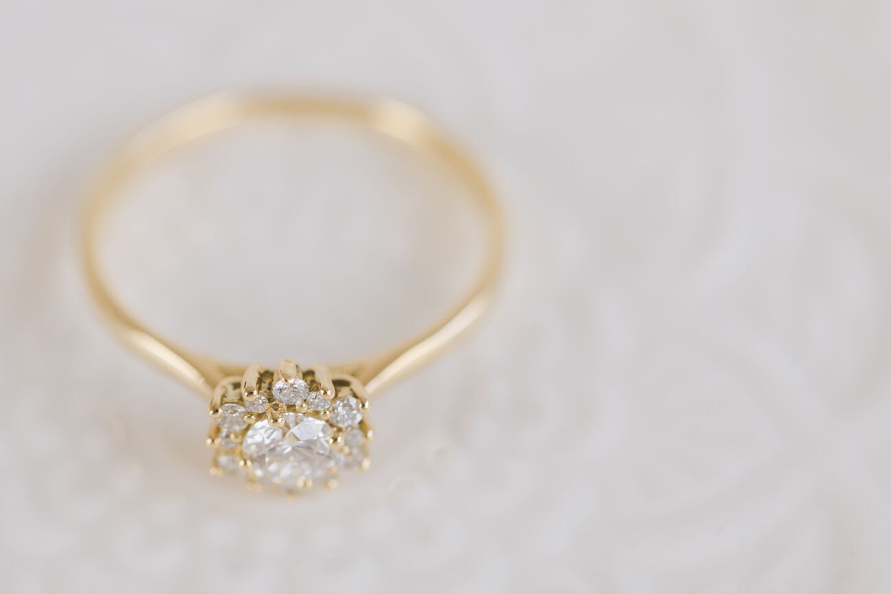 Modern Cluster Engagement Ring - Boutee