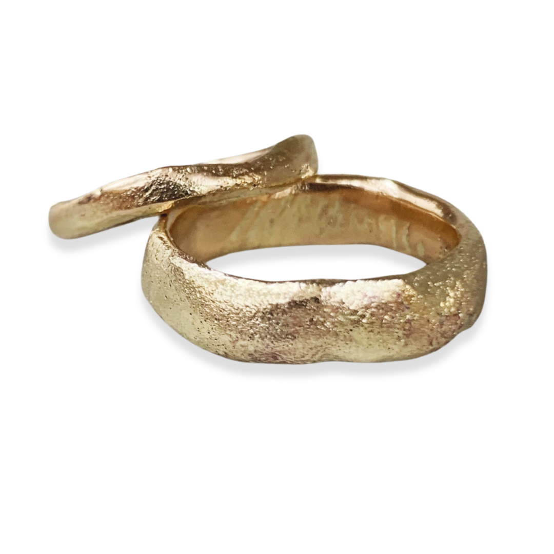 Commissions: Pair of recycledgold wedding rings - Boutee