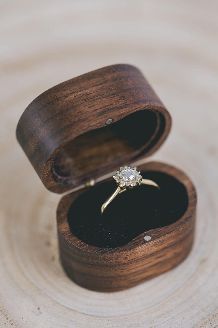 Modern Cluster Engagement Ring - Boutee