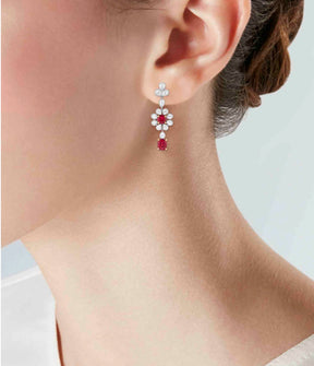 Rare Burmese Ruby Earrings - Boutee