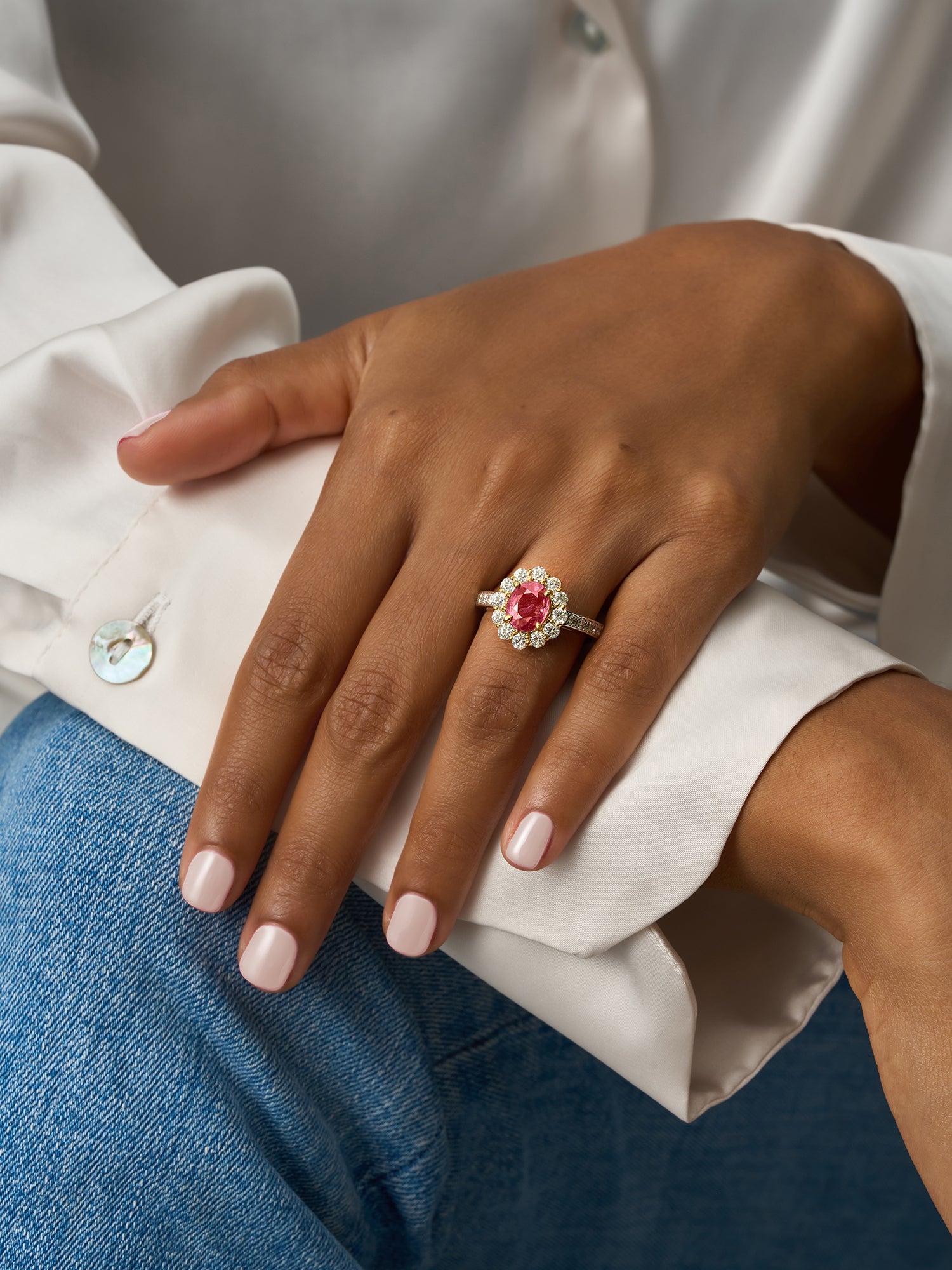 Natural Padparadscha Sapphire Ring - Boutee