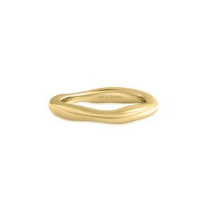 Bøk – Slim Wavy Band Ring - Boutee