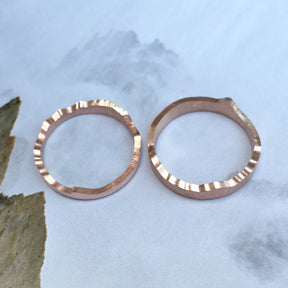 Custom Coastline 9ct Rose Gold Ring