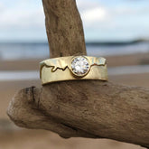 Diamond Coastline Engagement Ring 18ct Gold