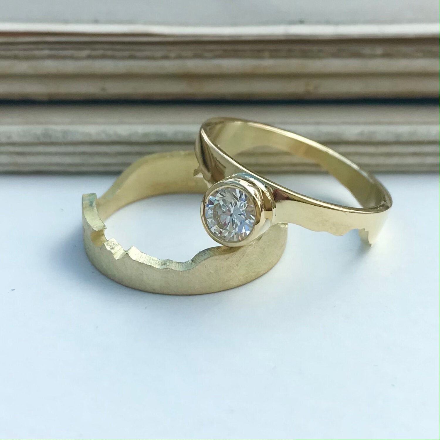 Diamond Coastline Engagement Ring 18ct Gold