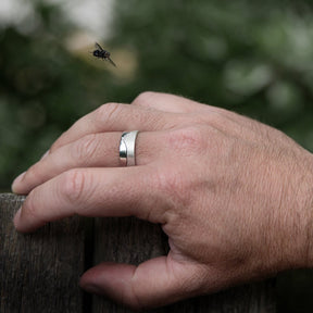 Handmade Silver Ring Mountain Ranges