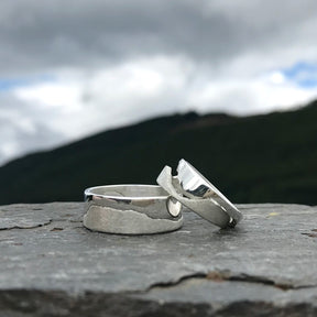 Handmade Silver Ring Mountain Ranges