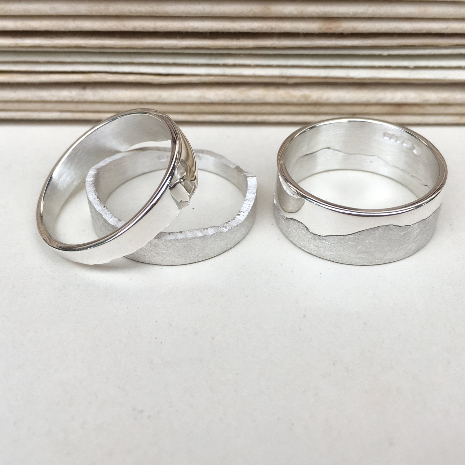 Handmade Silver Ring Mountain Ranges