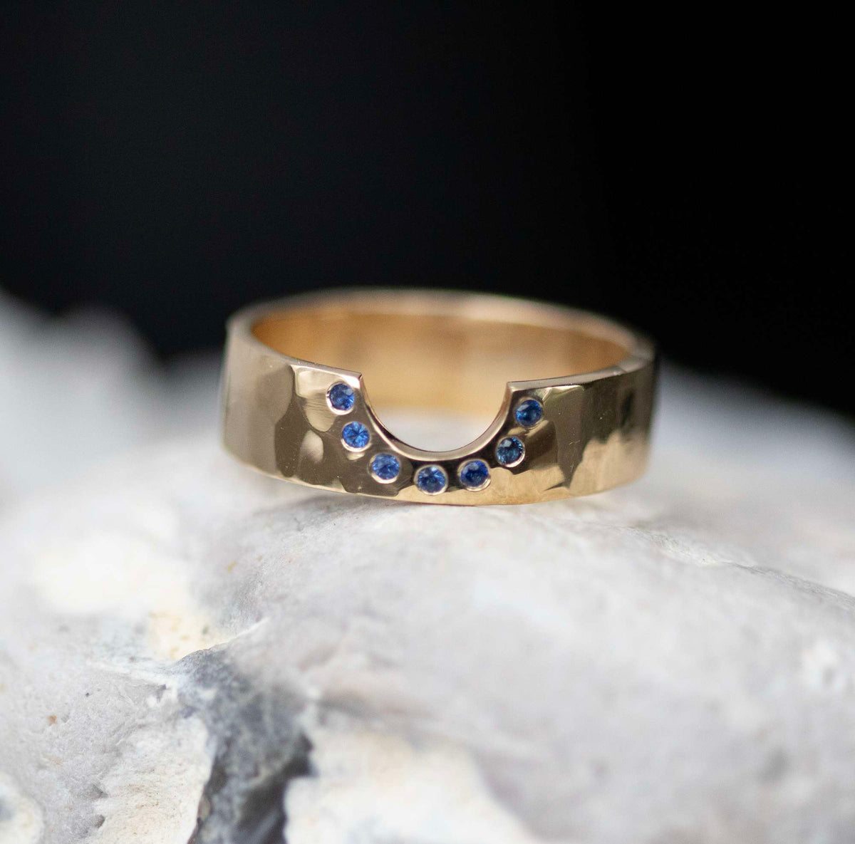 Sapphire Ring, Nesting Band