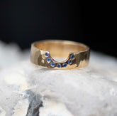 Sapphire Ring, Nesting Band - Boutee