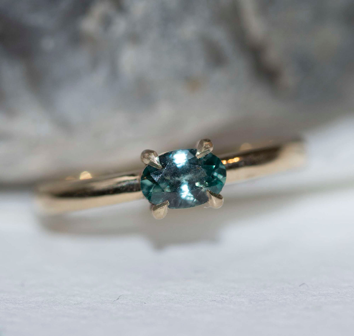 Oval Montana Sapphire Ring