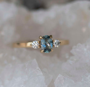 Montana Sapphire Ring with Diamonds - Boutee