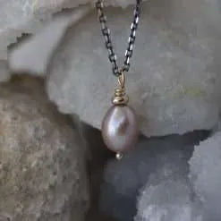 Pink Pearl Necklace