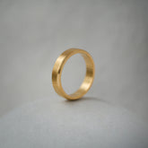 Oblique Bevel Edge Ring Band