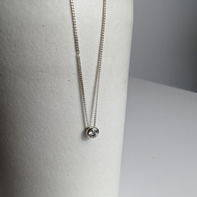 Sterling Silver Moissanite Necklace - DEI CollectionNecklacesBooblinka Jewellery