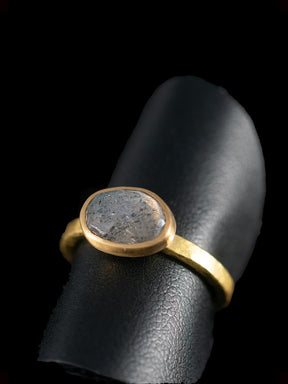 Labradorite & 22ct Gold Ring