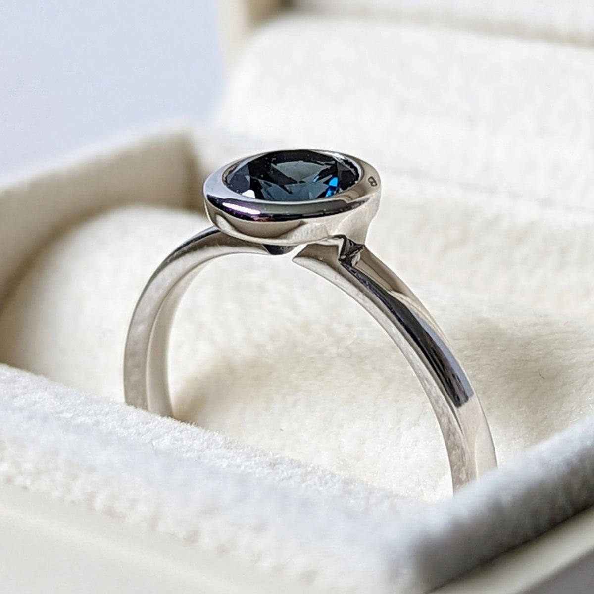 London Blue Topaz Engagement Ring