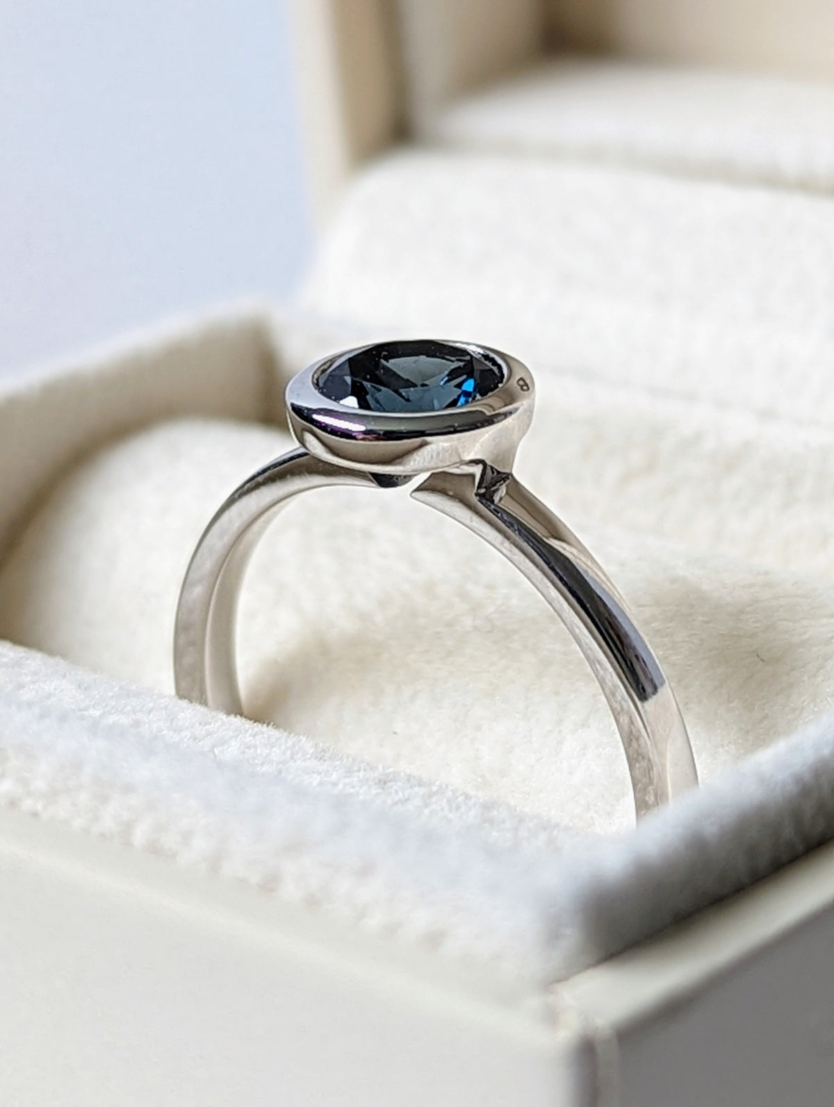 London Blue Topaz Engagement Ring