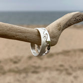 Handmade Silver Scottish Coastline Ring