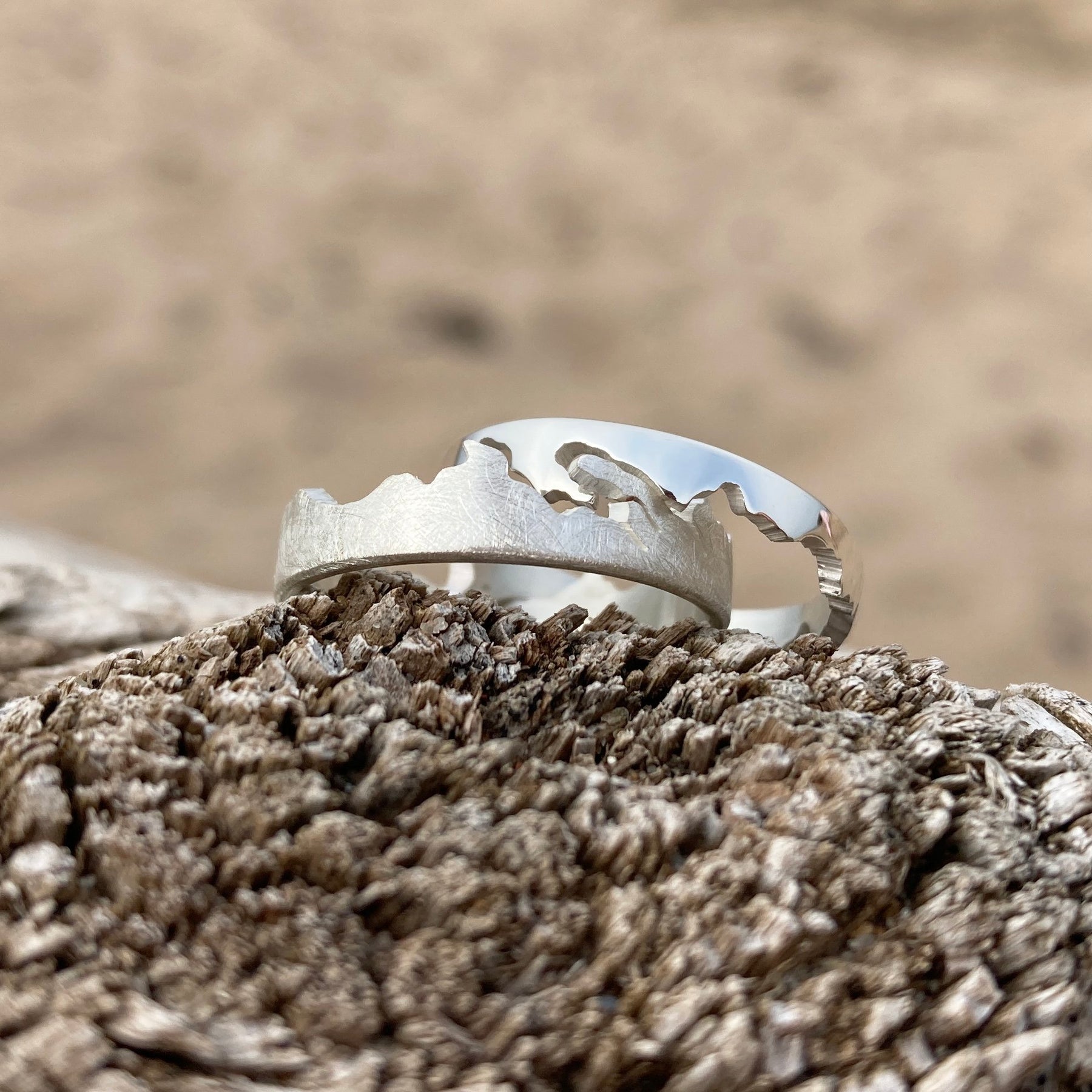 Handmade Silver Scottish Coastline Ring