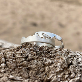 Handmade Silver Scottish Coastline Ring