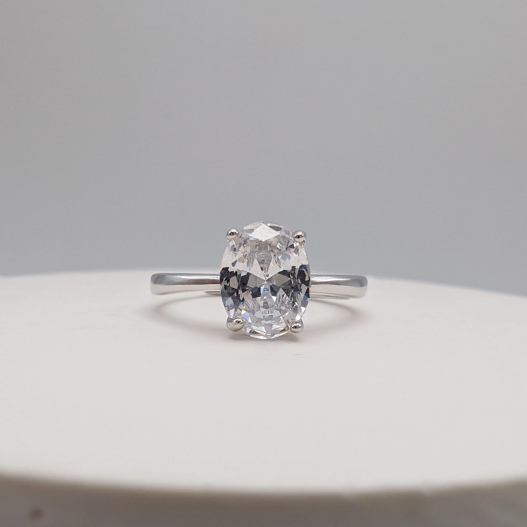 Temporary Proposal Ring - White Gold