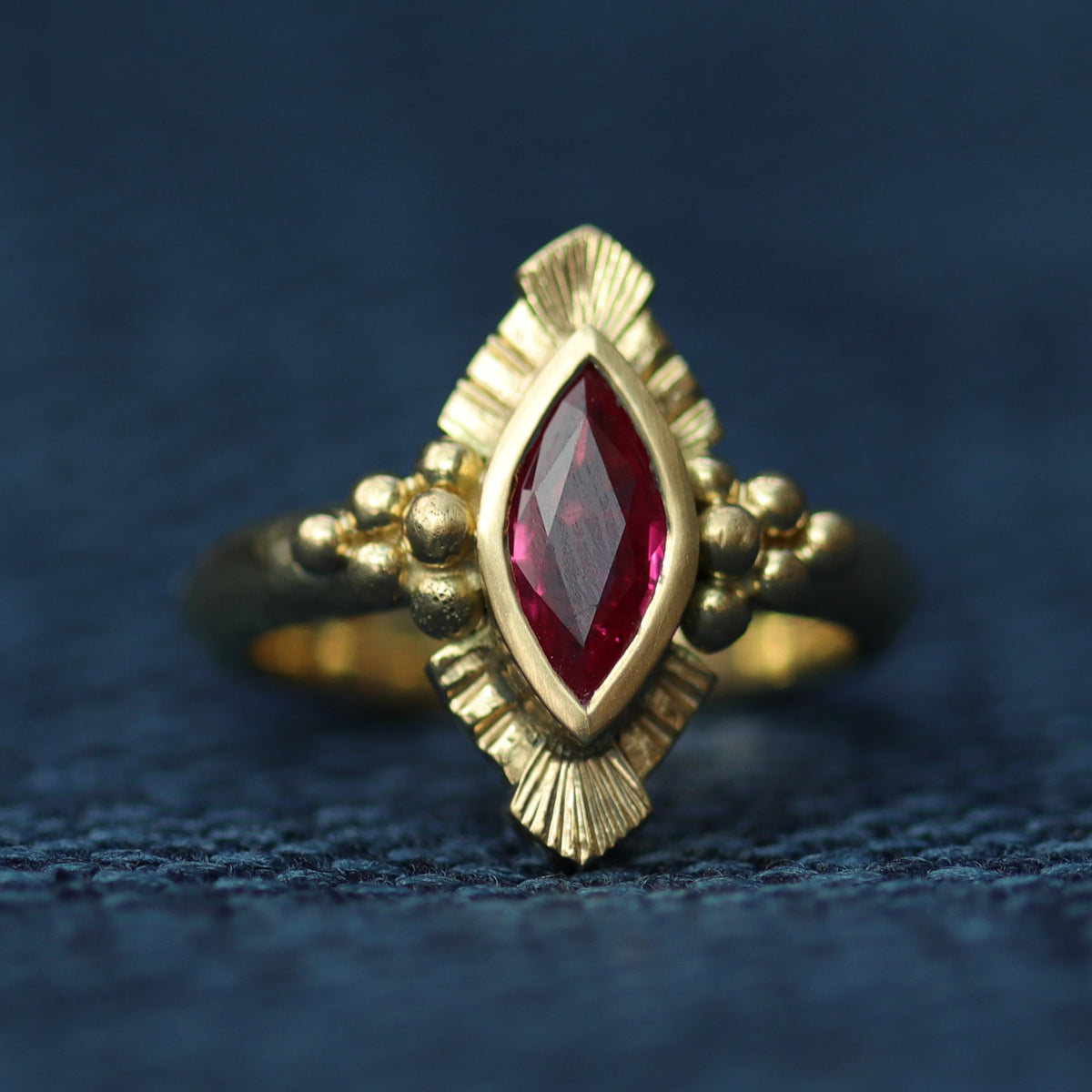 Marquise on sale ruby ring