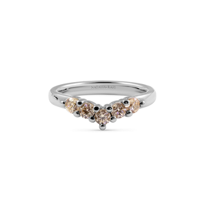 Champagne Diamond Wishbone Ring - Boutee