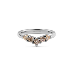 Champagne Diamond Wishbone Ring - Boutee