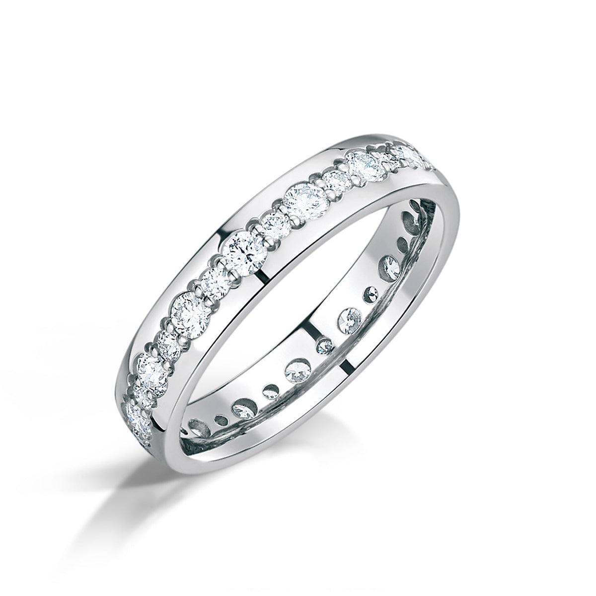 Unusual Diamond Set Wedding Ring