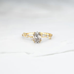 Diamond Aurora Dew Ring - Lelya - bespoke engagement and wedding rings made in Scotland, UK