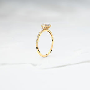 Diamond Gaia Frost Ring - Lelya - bespoke engagement and wedding rings made in Scotland, UK