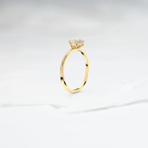 Diamond Gaia Ring - Lelya - bespoke engagement and wedding rings made in Scotland, UK