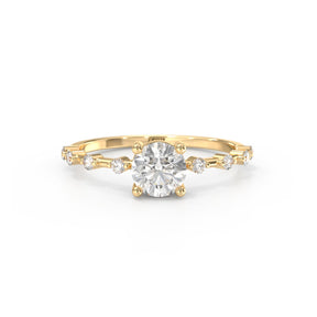 Diamond Halley Ice Ring - Lelya - bespoke engagement and wedding rings made in Scotland, UK