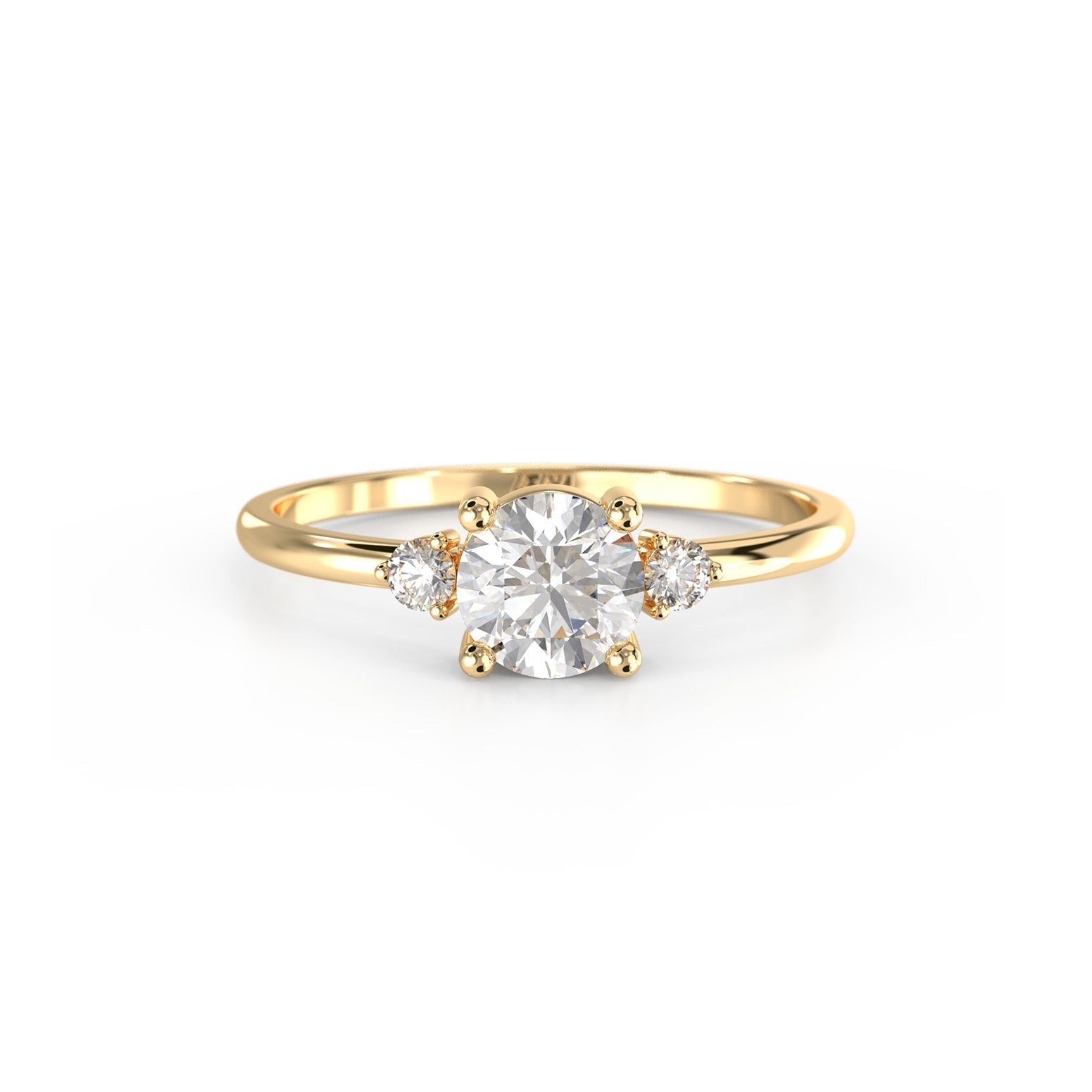 Diamond Halley Triad Ring - Lelya - bespoke engagement and wedding rings made in Scotland, UK