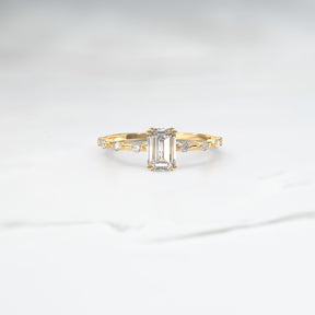 Diamond Maia Ice Ring - Lelya - bespoke engagement and wedding rings made in Scotland, UK