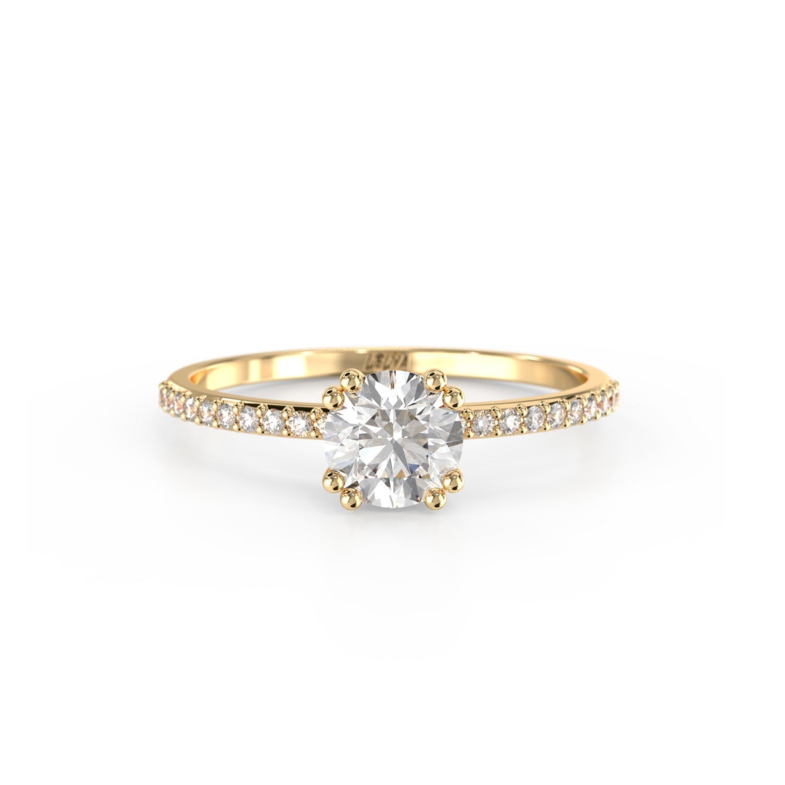 Diamond Polaris Frost Ring - Lelya - bespoke engagement and wedding rings made in Scotland, UK