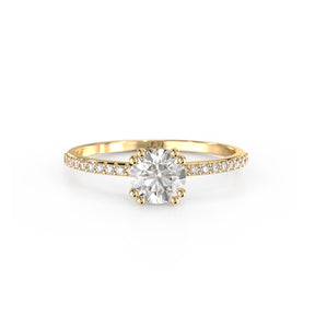 Diamond Polaris Frost Ring - Lelya - bespoke engagement and wedding rings made in Scotland, UK