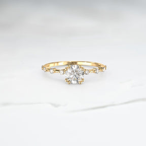 Diamond Polaris Ice Ring - Lelya - bespoke engagement and wedding rings made in Scotland, UK